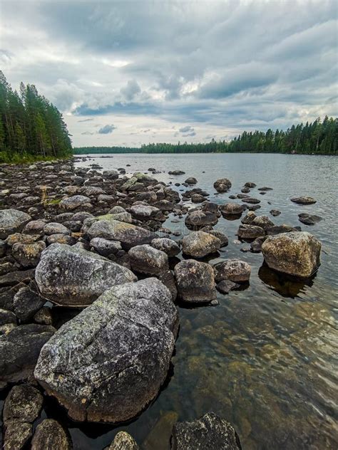 River And Rocks Picture Taken In Sweden Europe Stock Image Image