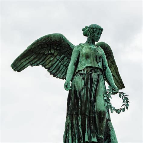 Angel Statue At The Copenhagen Marina Denmark Stock Photo Image Of