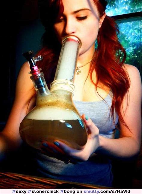 Sexy Stonerchick Bong Smoking Weed Teen Tits Smutty Hot Sex Picture