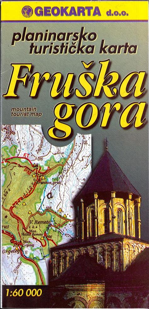 Planinarsko Turisticka Karta Fruska Gora Fruska Gora Mountain