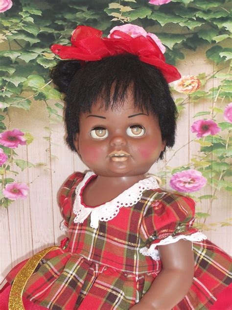 Vintage Chatty Cathy Tiny Baby African American ~ Talks African