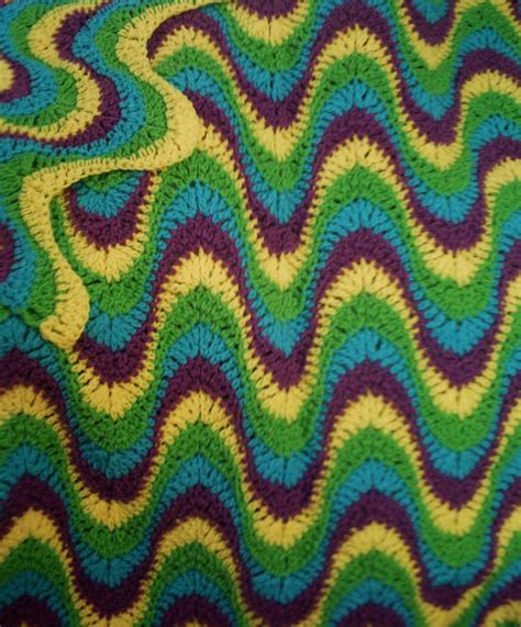 Afghan Crochet Pattern E Pdf File For Multi Colored