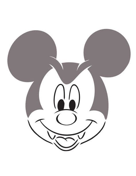 Free Printable Mickey Minnie Mouse Pumpkin Carving Stencils Patterns