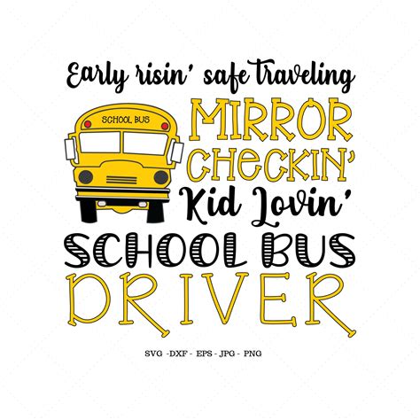 School Bus Svg Bus Driver T T For Driver T For Bus Etsy