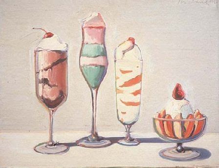 Wayne Thiebaud Ice Cream Sundaes Wayne Thiebaud Paintings Wayne Thiebaud Wayne Thiebaud Cakes