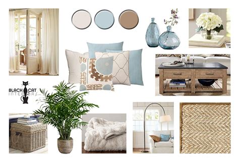 Moodboard - Coastal Living Room Online Interior Design Moodboard in 2021 | Interior design mood ...