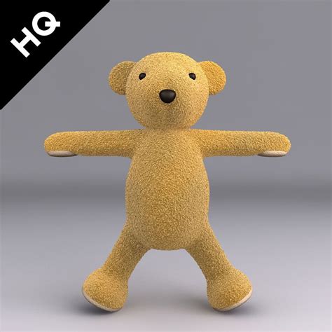 Teddy Bear Holding A Heart To Chest V1 Free 3d Model Obj Stl Free3d