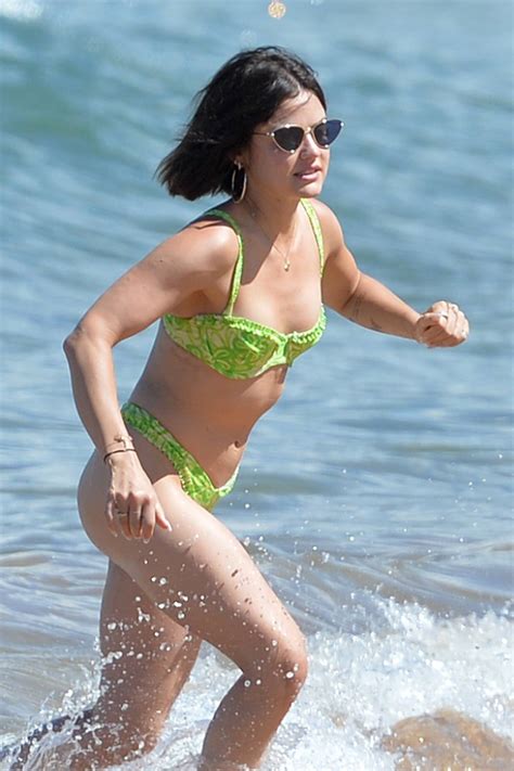 Lucy Hale In A Green Bikini At Beach In Hawaii Gotceleb