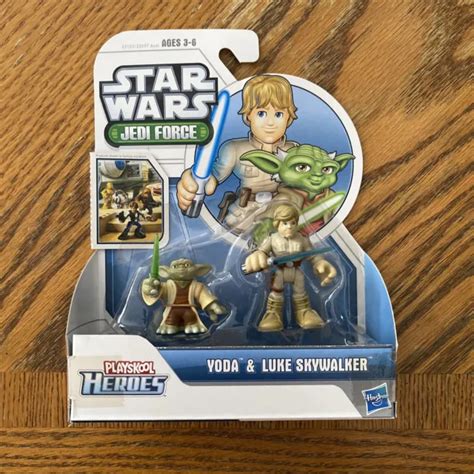 New Star Wars Jedi Force Playskool Heroes Yoda Luke Skywalker Figures