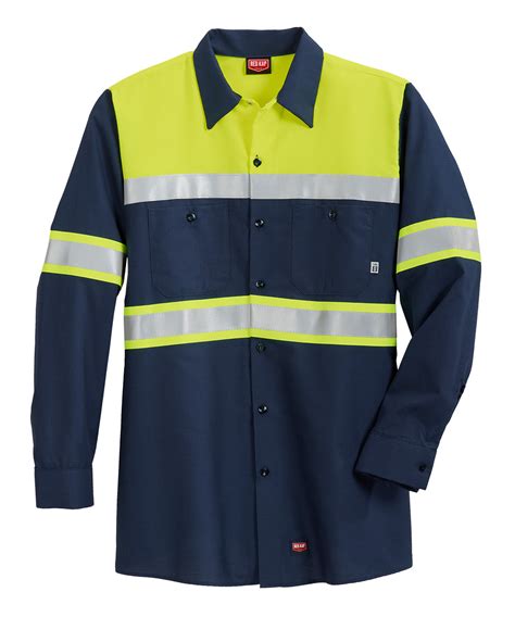 Unifirst Ansi Class 1 High Visibility Ripstop Work Shirts Unifirst