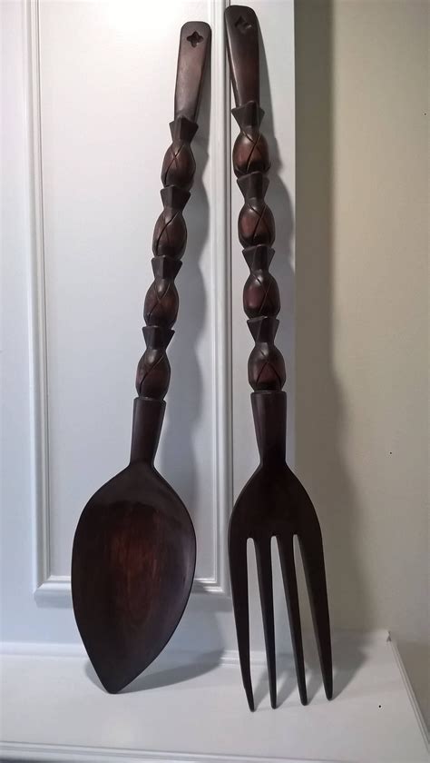 20 30 large fork and spoon wall decor