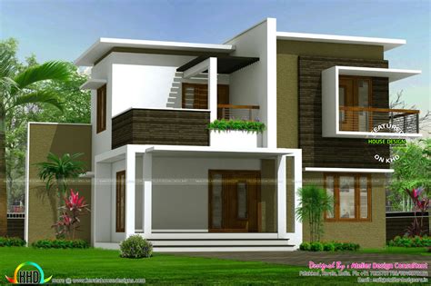 Contemporary Box Model Home Architecture Kerala Home Design And Floor