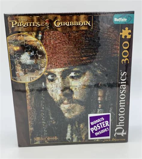 Pirates Of The Caribbean Jack Sparrow Piece Jigsaw Puzzle Photomosiacs New Picclick