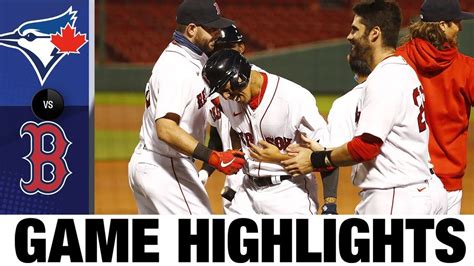 Red Sox Come Back To Win Against Blue Jays Red Sox Blue Jays Game