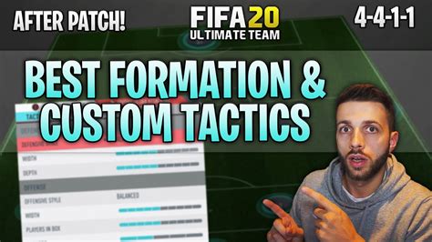 FIFA 20 BEST FORMATION CUSTOM TACTICS After Patch FIFA 20