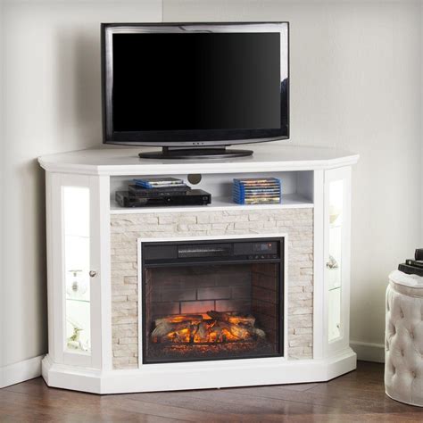 Sedgwick electric fireplace tv stand in burnished walnut. Montpelier TV Stand for TVs up to 50" with Fireplace ...