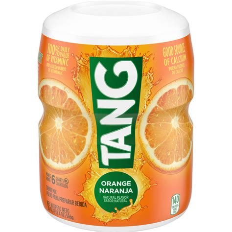 Tang Drink Powder Orange Vitamin C Caffeine Free 20 Oz Jar