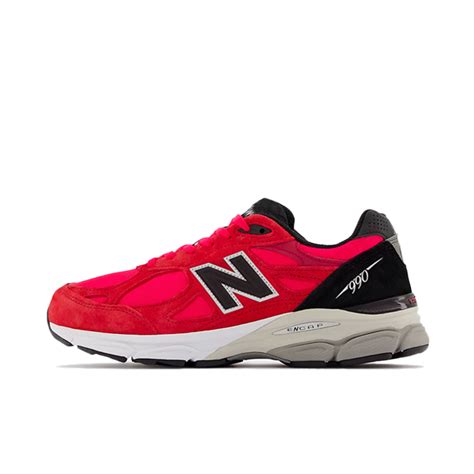 New Balance 990v3 Made In Usa Red Suede M990pl3 Sneakerjagers