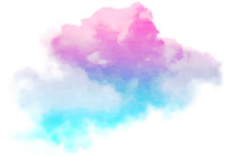 Nubes Sticker Rainbow With Cloud Clipart Png Download