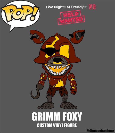 Made A Mockup Of A Grimm Foxy Funko Pop Fivenightsatfreddys