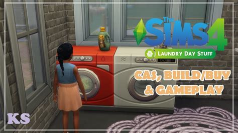 Laundry Day Stuff The Sims 4 Pack Overview Cas Buildbuy And Gameplay Youtube