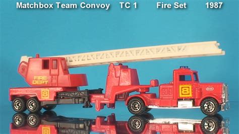 Matchbox Fire Truck Fire Set 1987 Youtube
