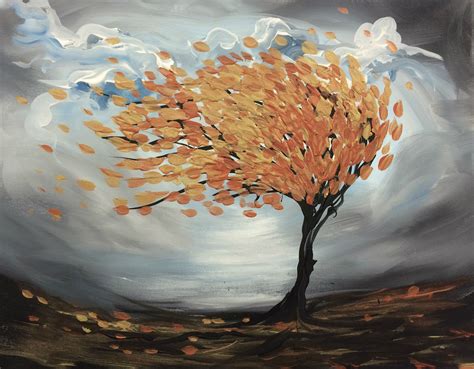 Tree In The Wind Wind Art Art Painting Gallery Painting