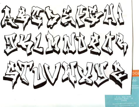 Https://techalive.net/draw/how To Draw 3d Graffiti Lettering A Z