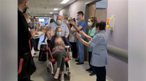 Watch Nurse At Pinderfields Hospital Given Guard Of Honour By Her