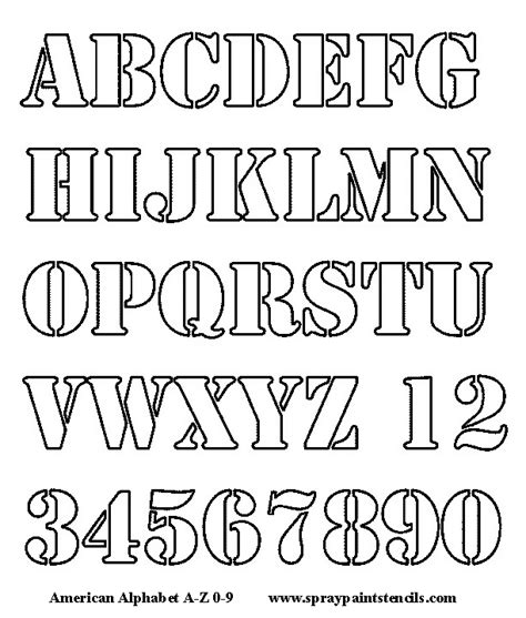Alphabet Letters To Cut Out Alphabet Stencil Free Upper Case And
