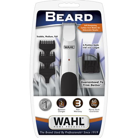 A beard trimmer choice can become a challenge for an unprepared guy. Wahl Rechargeable Beard Trimmer 1"