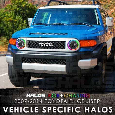 2007 2014 Toyota Fj Cruiser Rgb Chasing Starry Night Halo Kit Pair
