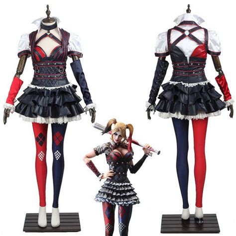 Costume Cosplay Abito Da Batman Arkham Cavaliere Harley Quinn Cosplay