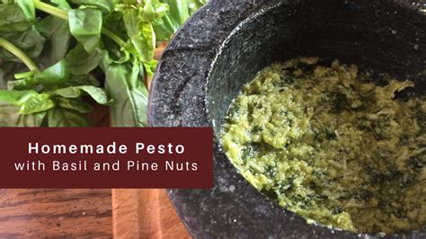 Homemade Pesto With Basil And Pine Nuts — Kristen Martinelli