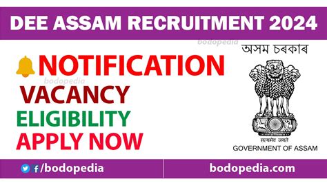 Latest Dee Assam Recruitment Notification Is Out Lp Up