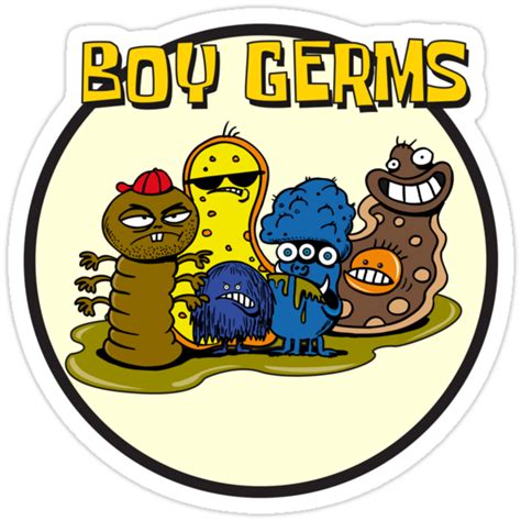 Boy Germs Stickers By Inkriminate Redbubble