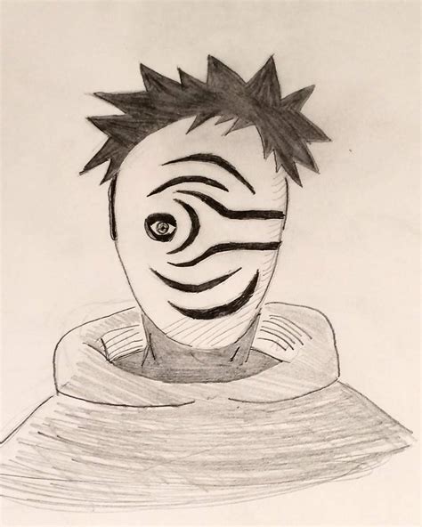 How To Draw Obito Uchiha From Naruto Mangajam Com Man