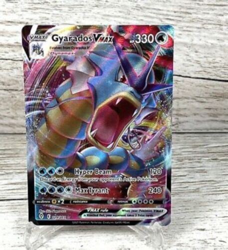 Gyarados Vmax Ultra Rare Full Art Pokemon Trading Card Evolving Skies