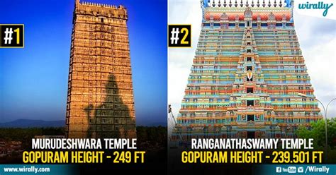 Murudeshwara To Meenakshi Top 10 Tallest Hindu Temple Gopurams In