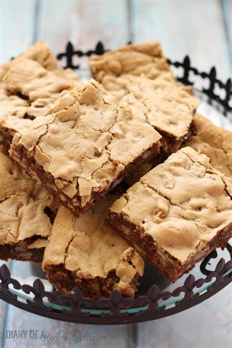 Brown Sugar Blondies Diary Of A Recipe Collector