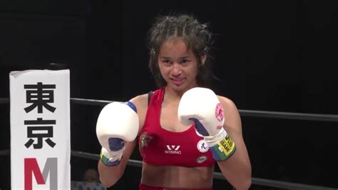 Japanese Vs Thai Girls Boxingjapanese Win By Ko Youtube