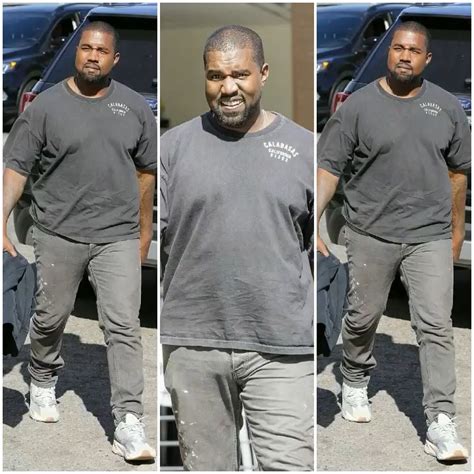 Photos Kanye West Appears To Have Gained Weight Mojidelanocom