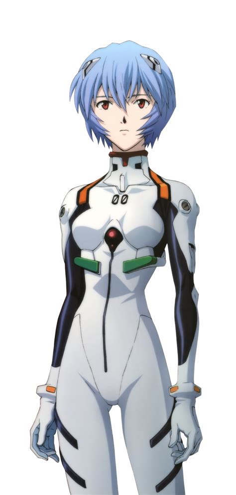 Rei Ayanami From Neon Genesis Evangelion In White Plug Suit Anime Manga Fanart