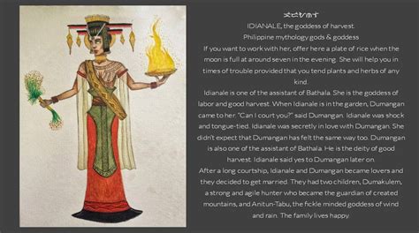 Idianale The Goddess Of Harvest Philippine Mythology Gods