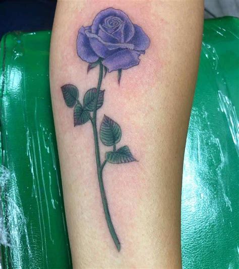 Top 81 Best Purple Rose Tattoo Ideas 2021 Inspiration Guide