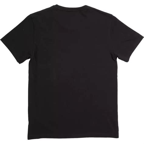 Camiseta Manga Corta Negra Para Niño Stone Sounds Black De Volcom