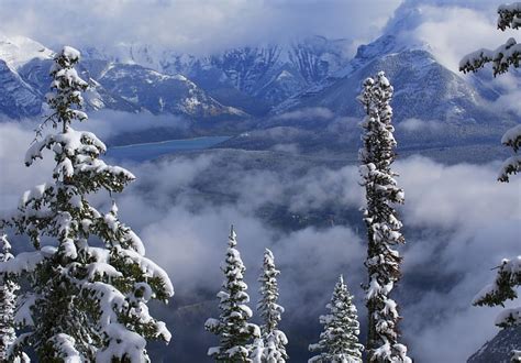 1920x1080px 1080p Free Download Lake Minnewanka Canadian Rockies