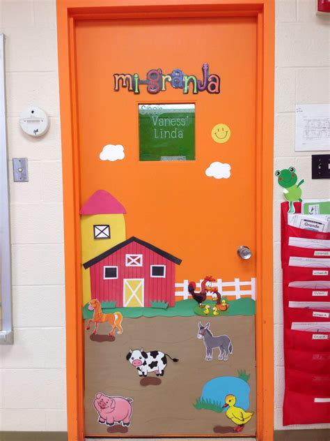 Door Decor For Farm Animals Theme Farm Classroom Decorations School