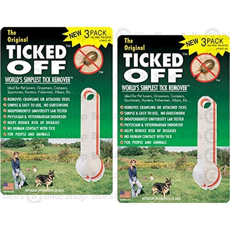 The Original Ticked Off Tick Remover 2 Packs Of 3 Each With Key Hole
