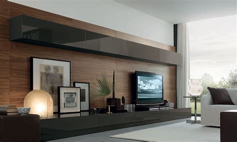 Wall mounted units are a good option to maximize on floor. 20 Most Amazing Living Room Wall Units
